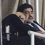 Maradona con la fidanzata Rocio