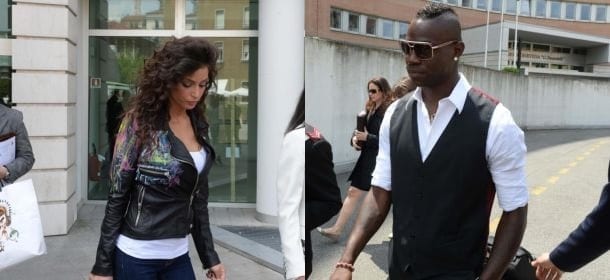 Mario Balotelli e Raffaella Fico al Tribunale di Brescia per l'affidamento della figlia Pia