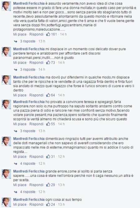 U&D, Manfredi difende Fabio: "Veronica è una pazza piena di odio e rancore..."