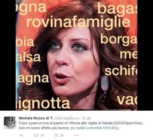 Michela Rocco di Torrepadula: insulti a Francesca Fagnani su Twitter