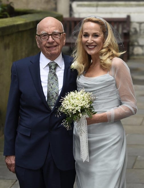 Rupert Murdoch e Jjarry Hall