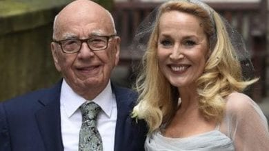 Il signor Sky Rupert Murdoch e Jarry Hall sposi