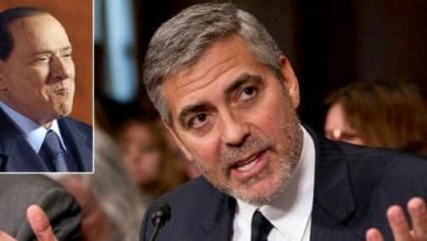 George Clooney e i Bunga Bunga. Insieme a Belusconi c'era anche lui