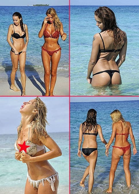 nina-moric-hot-costume-nero-lato-b-valeria-marini-hot-lato-b-costume-rosso-isola-famosi-2012-15-febbraio-7