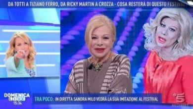 Sandra Milo, continua a Domenica Live la polemica per l'imitazione di Virginia Raffaele a Sanremo [VIDEO]