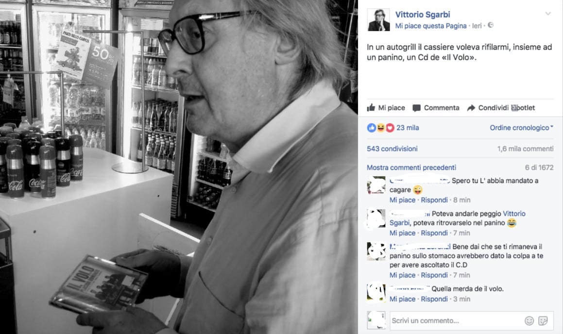 Vittorio Sgarbi contro Il Volo, si riaccende la polemica [FOTO]