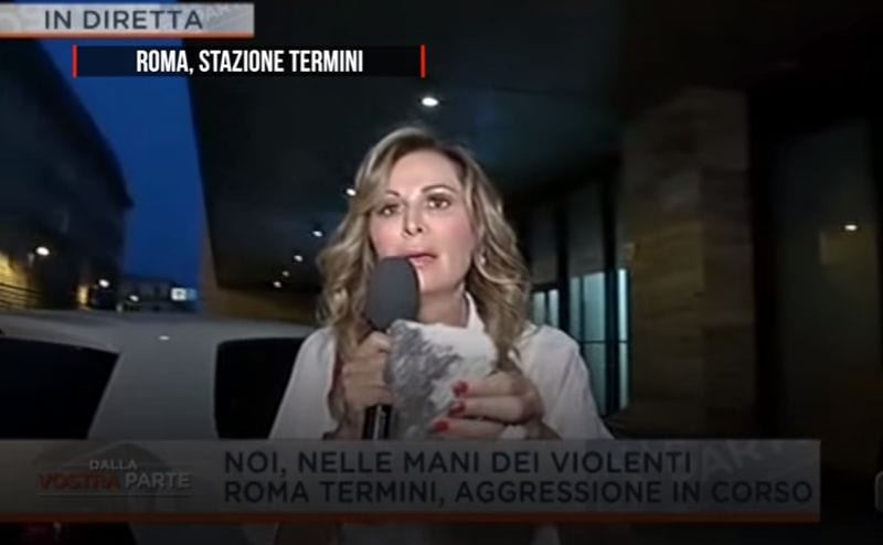 Daniela Santanchè aggredita in diretta tv: presa a sassate durante Dalla vostra parte [VIDEO]