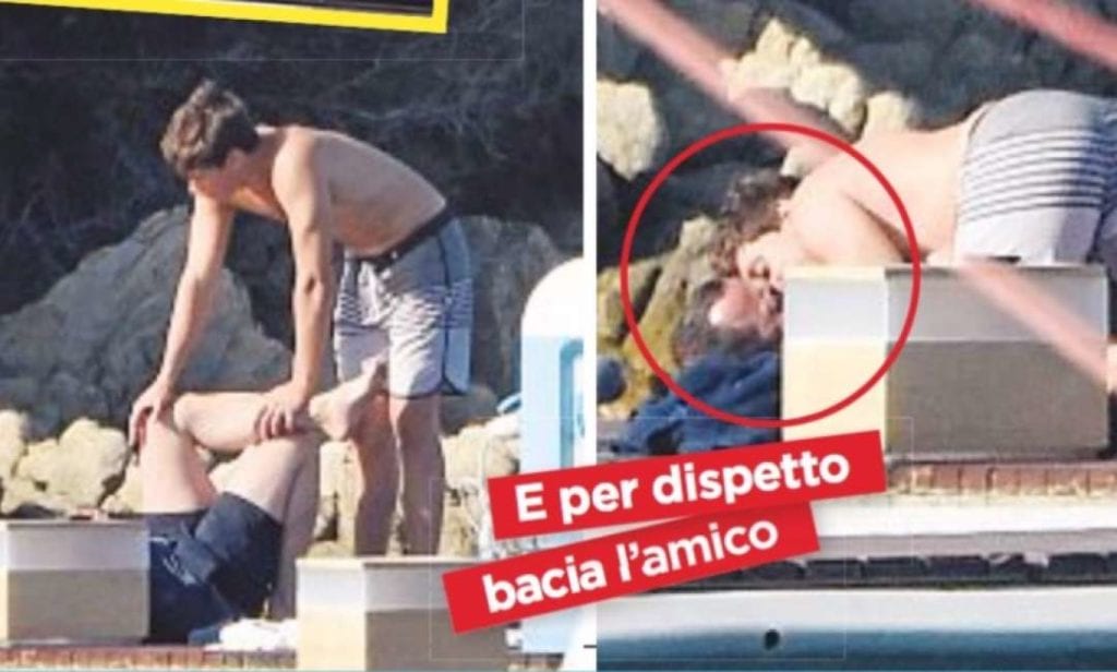 Luigi Berlusconi bacia l'amico sulle labbra: cosa dirà papà Silvio?