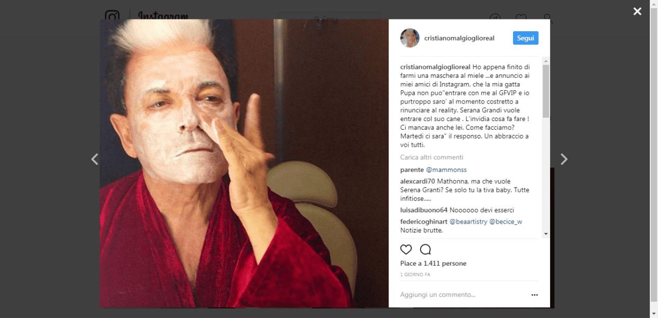 Grande Fratello Vip, un altro concorrente annuncia il suo ritiro