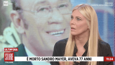 Eloenora Daniele in lacrime in diretta tv: la commozione per Sandro Mayer