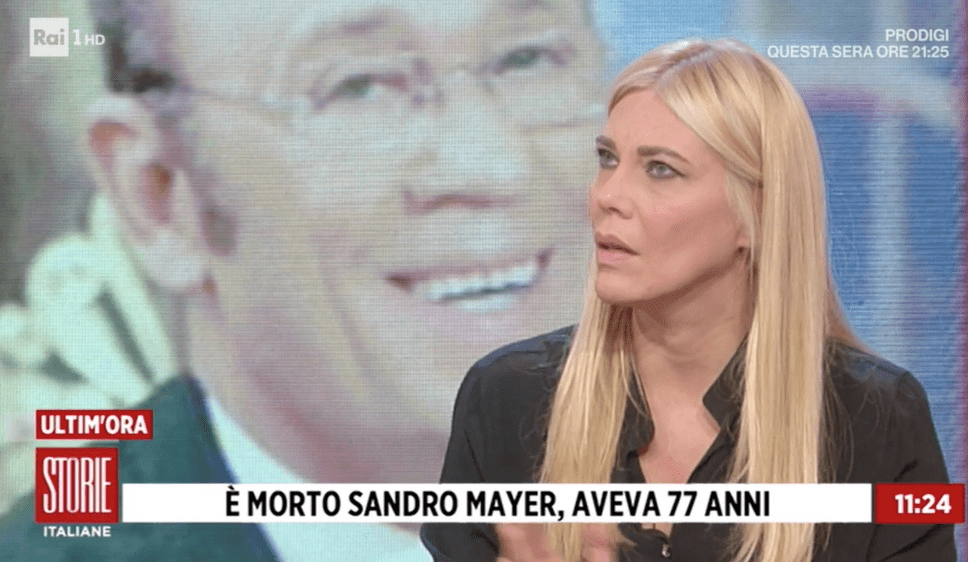 Eloenora Daniele in lacrime in diretta tv: la commozione per Sandro Mayer