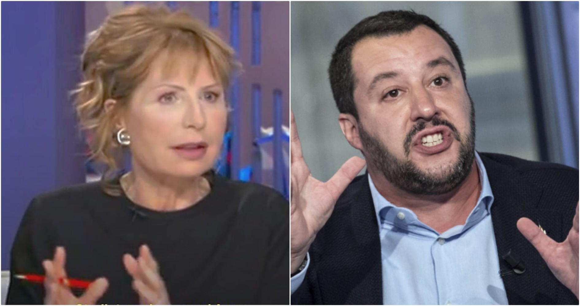 Gruber E Salvini Lo Scontro Sempre Pi Acceso E La Giornalista Si 