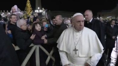 Papa Francesco incontra la pellegrina