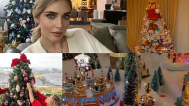 Albero Natale vip Ferragni Panicucci