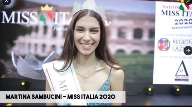 Miss Italia 2020 Martina Sambucini