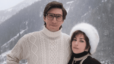 Adam Driver e Lady Gaga sul set di House of Gucci