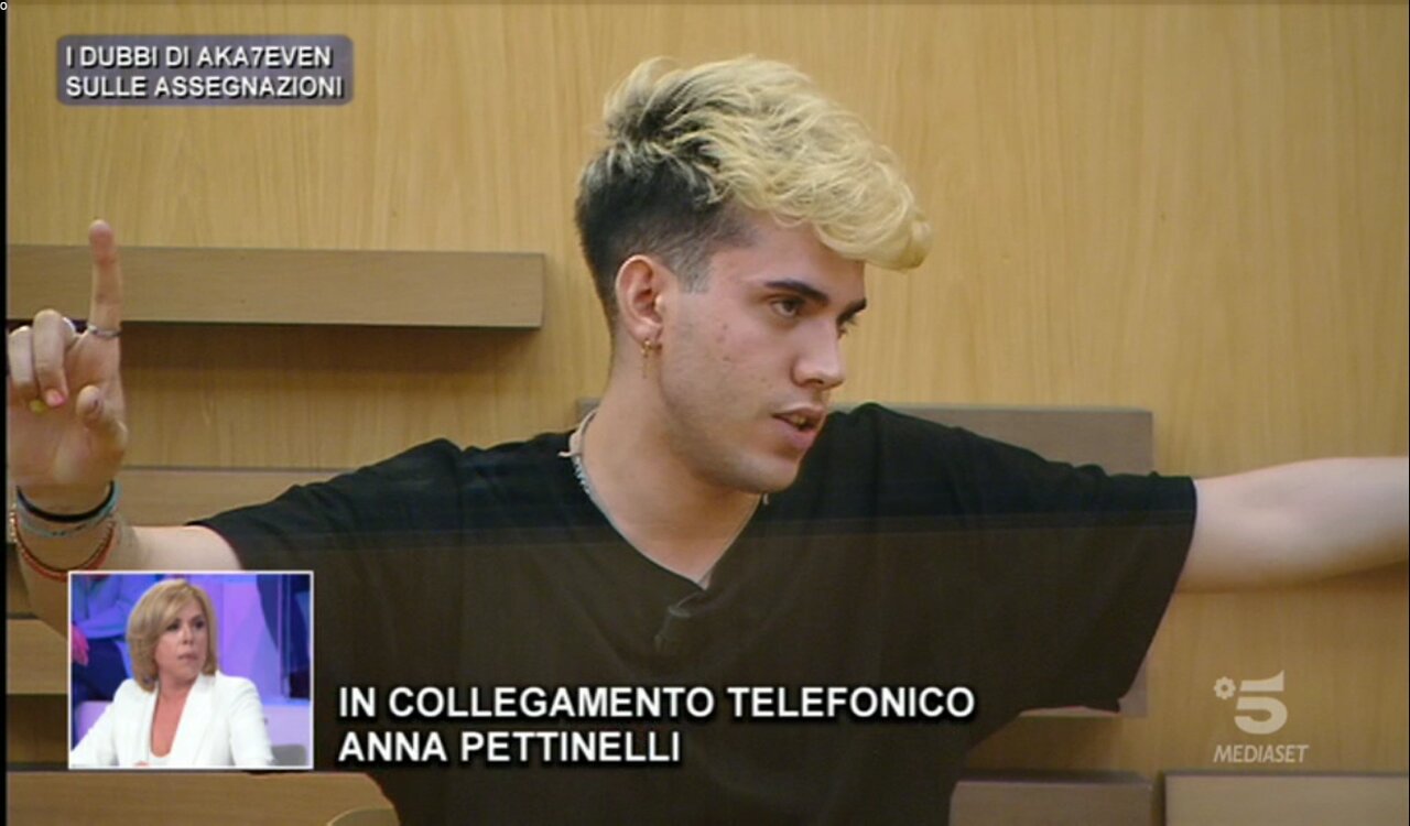 Amici Aka7even Anna Pettinelli scontro