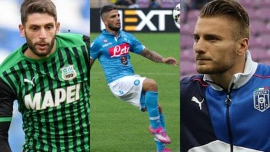 Berardi, Insigne e Immobile