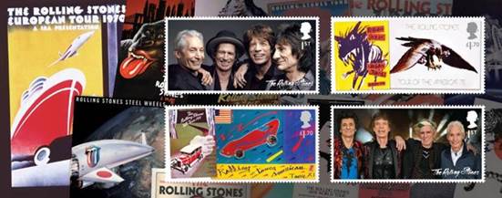 Rolling Stones francobolli