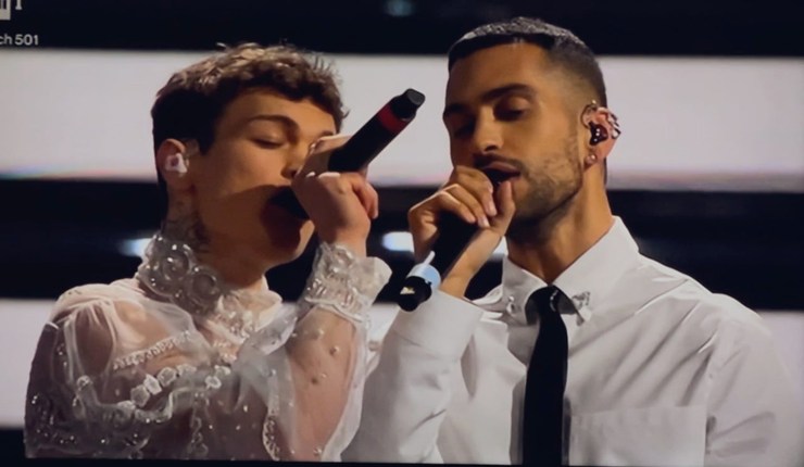 Mahmood e Blanco sul palco di Sanremo 2022