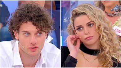 Federico Nicotera e Carola Carpanelli a centro studio nella puntata di Uomini e Donne del 15/12/2022 (screenshot Mediaset Infinity) - Velvetgossip