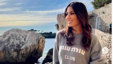 Elisabetta Gregoraci con tuta miu miu