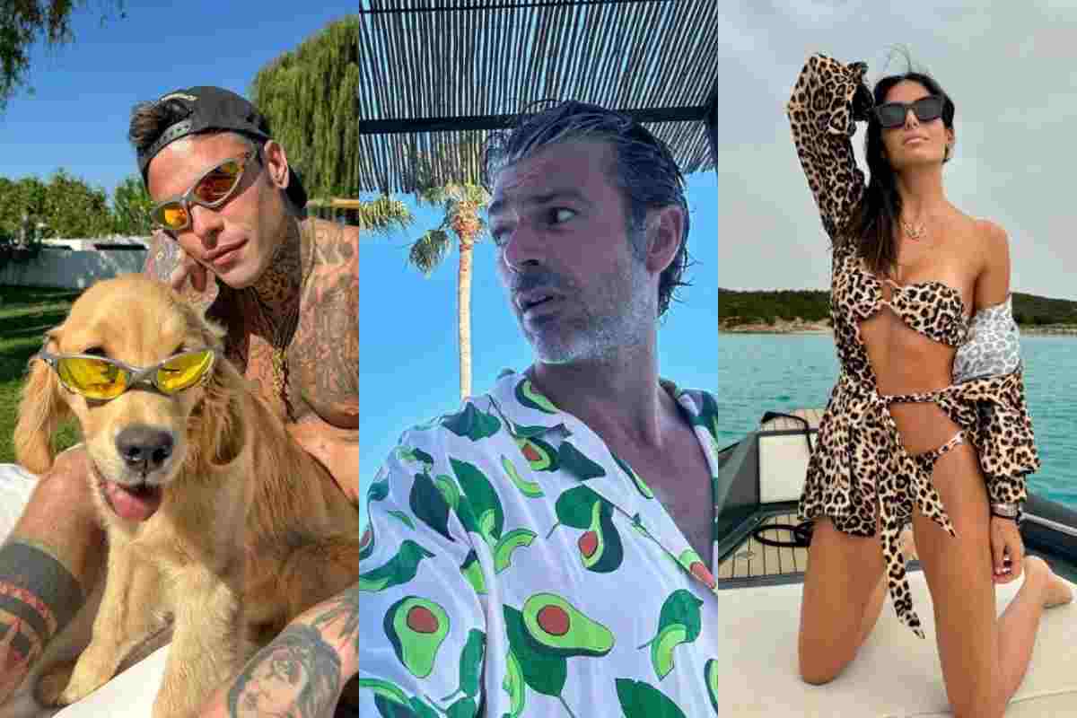 Fedez, Luca Argentero ed Elisabetta Gregoraci