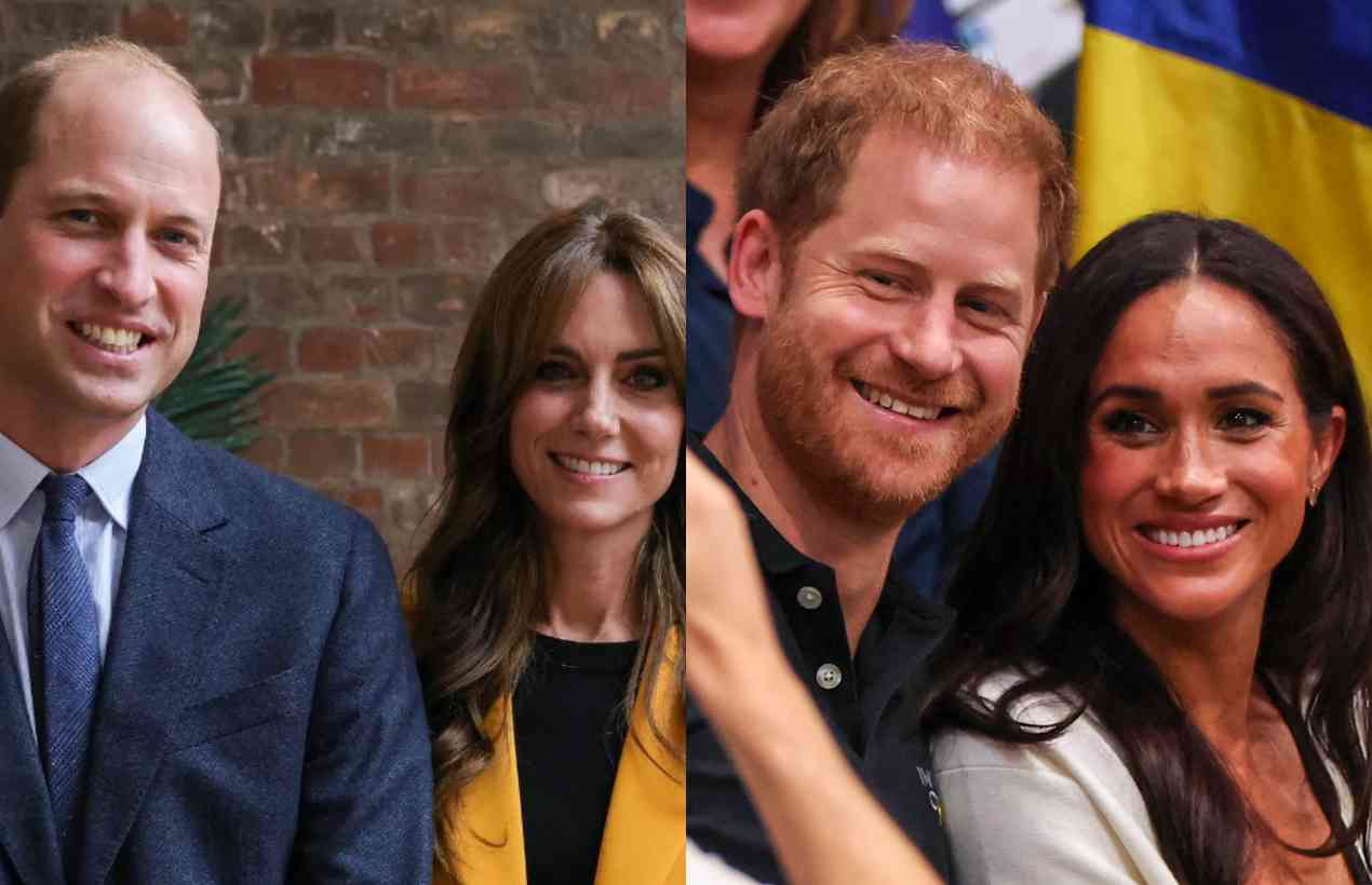 William Kate e Harry e Meghan