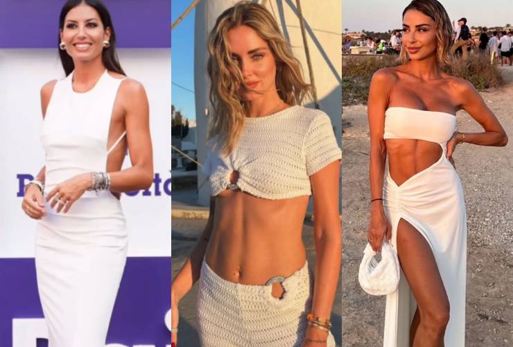 Elisabetta Gregoraci Chiara Ferragni Sabrina Ghio